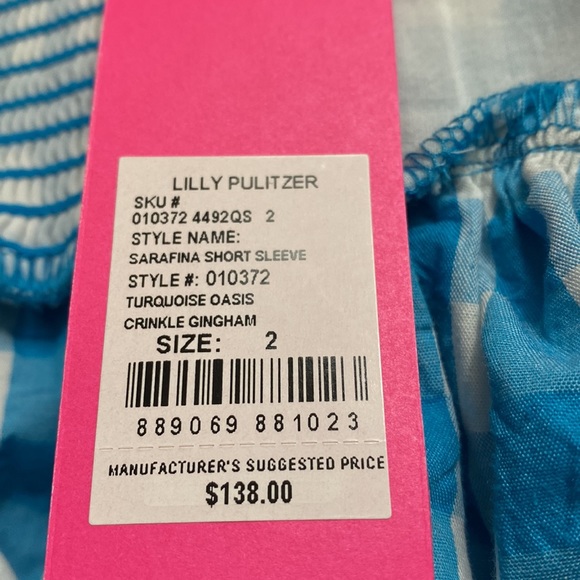 Lilly Pulitzer Top-size 2 -Sarafina Short Sleeve - Picture 8 of 16